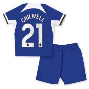 Chelsea Ben Chilwell #21 Domaci Dres za Dječji 2023-24 Kratak Rukavima (+ kratke hlače)
